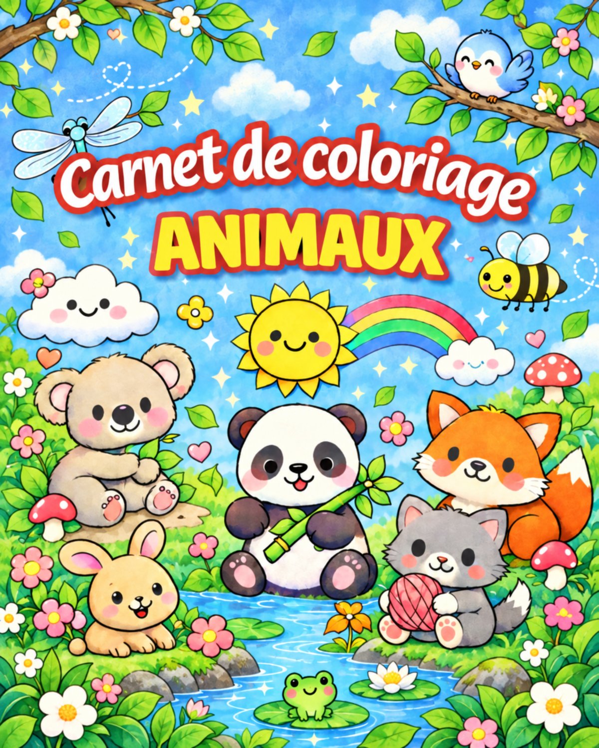 Couverture du carnet de coloriages pour enfants